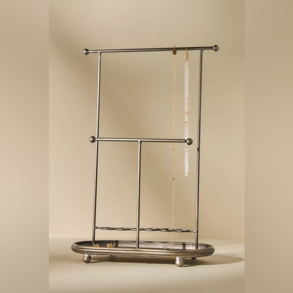 Anthropologie Hammered Jewelry Stand NEW